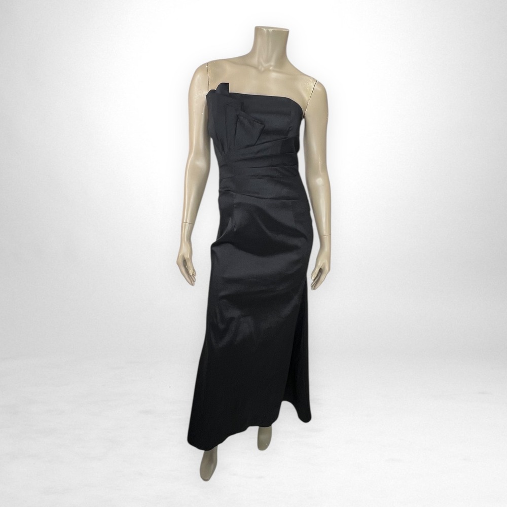 JESSICA McCLINTOCK Strapless Black Gown 6 prom Homecoming